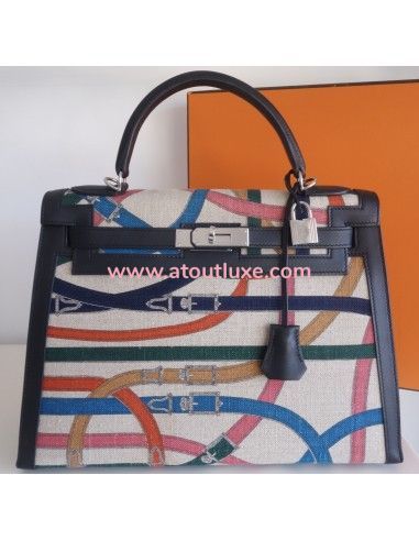 Sac Hermes Kelly 32 sellier Cavalcadour