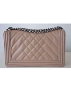 Sac Chanel Boy beige 2