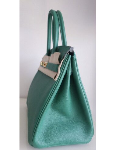 Sac Hermes Birkin 30 vert vertigo