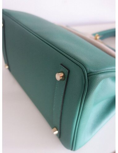 Sac Hermes Birkin 30 vert vertigo