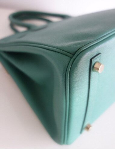 Sac Hermes Birkin 30 vert vertigo
