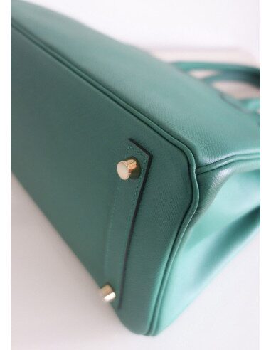 Sac Hermes Birkin 30 vert vertigo