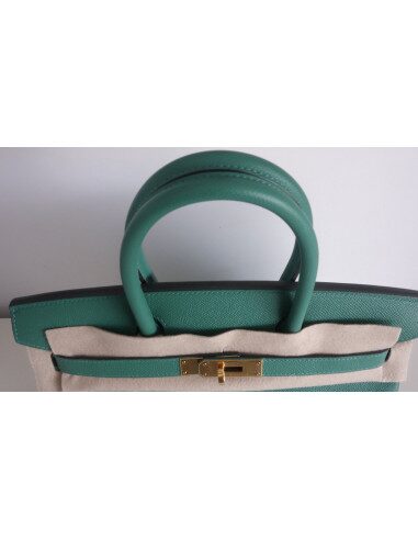 Sac Hermes Birkin 30 vert vertigo
