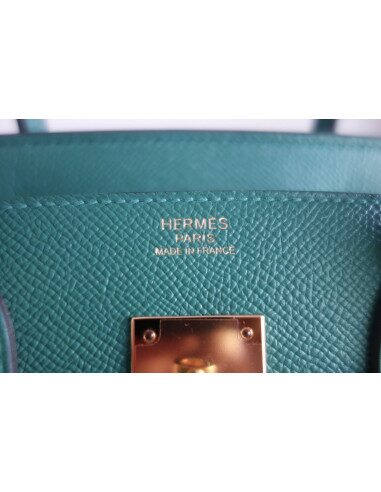 Sac Hermes Birkin 30 vert vertigo