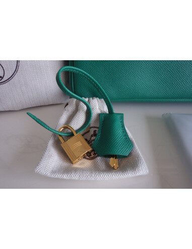 Sac Hermes Birkin 30 vert vertigo