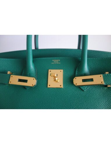 Sac Hermes Birkin 30 vert vertigo
