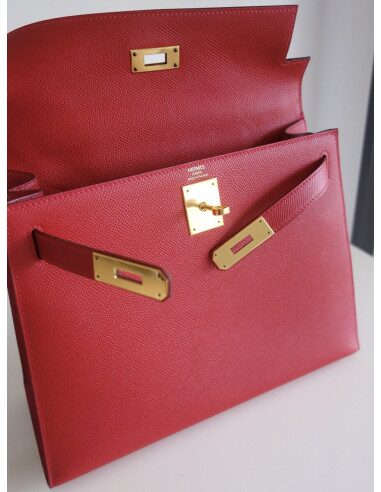 Sac Hermes Kelly 28 rouge casaque