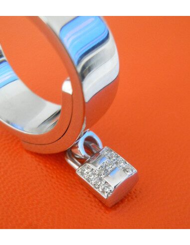 BAGUE NEW KELLY HERMES DIAMANTS ET OR BLANC 