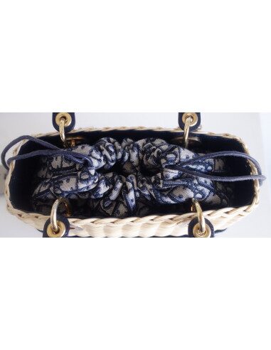 Sac Lady Dior rotin médium