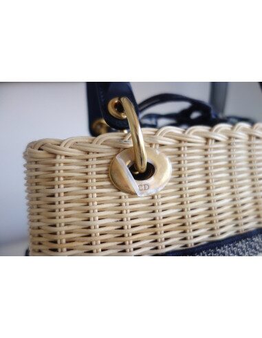Sac Lady Dior rotin médium