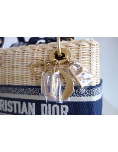 Sac Lady Dior rotin médium