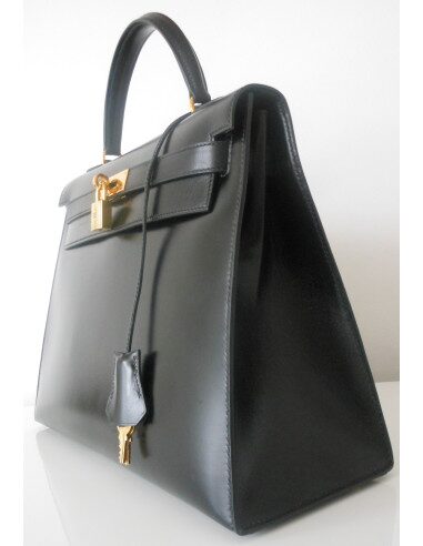 SAC HERMES KELLY BOX NOIR 