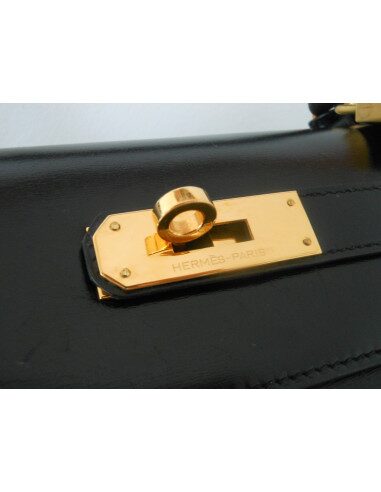 SAC HERMES KELLY BOX NOIR 