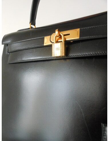 SAC HERMES KELLY BOX NOIR 