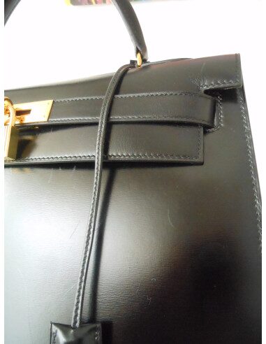 SAC HERMES KELLY BOX NOIR 