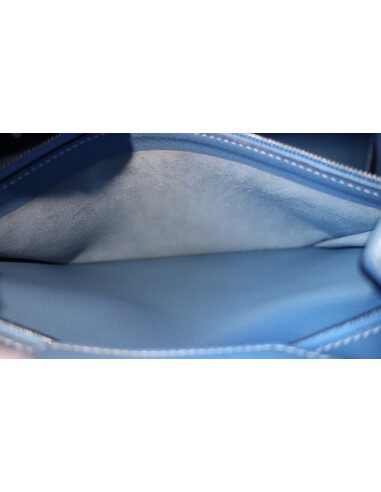 Sac Hermes Birkin 35 bleu Jean