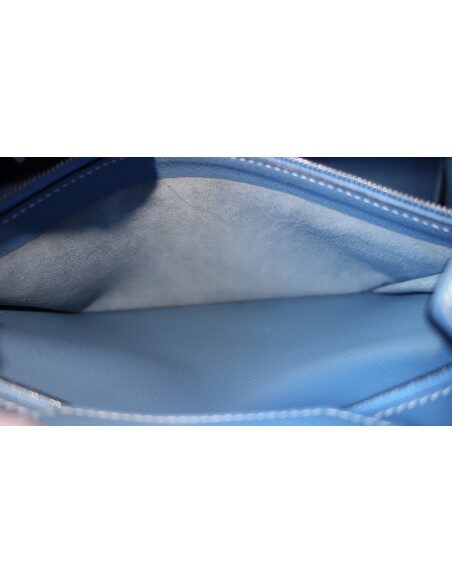 Sac Hermes Birkin 35 bleu Jean