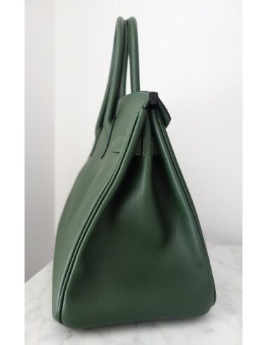 Sac Hermes Birkin 30 vert anglais