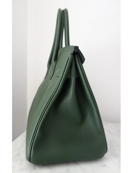 Sac Hermes Birkin 30 vert anglais