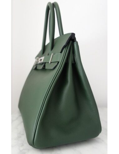 Sac Hermes Birkin 30 vert anglais