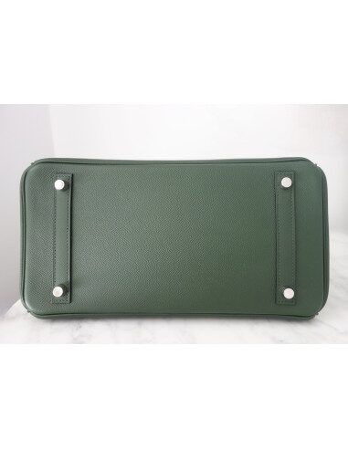 Sac Hermes Birkin 30 vert anglais