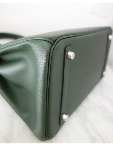Sac Hermes Birkin 30 vert anglais