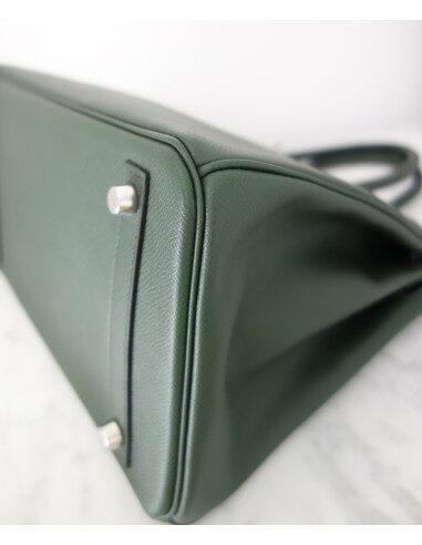 Sac Hermes Birkin 30 vert anglais