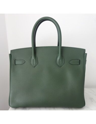Sac Hermes Birkin 30 vert anglais