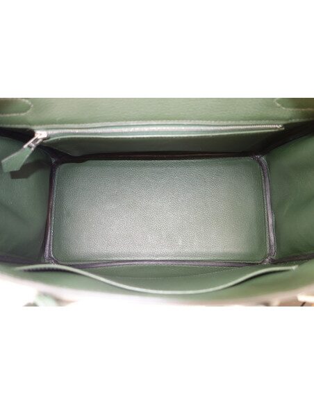 Sac Hermes Birkin 30 vert anglais
