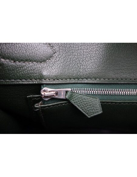 Sac Hermes Birkin 30 vert anglais