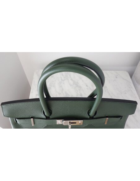 Sac Hermes Birkin 30 vert anglais