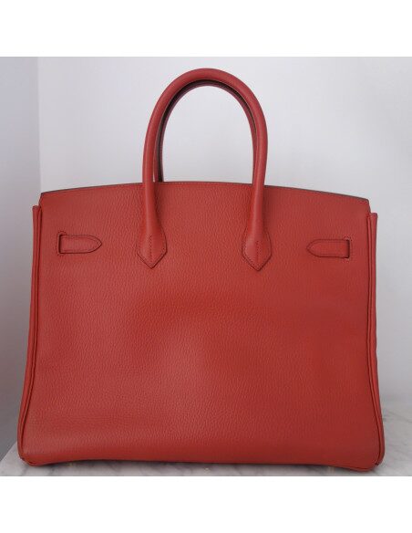 Sac Hermes Birkin 35 rouge
