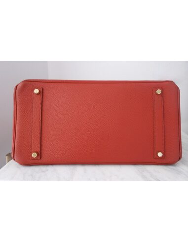 Sac Hermes Birkin 35 rouge
