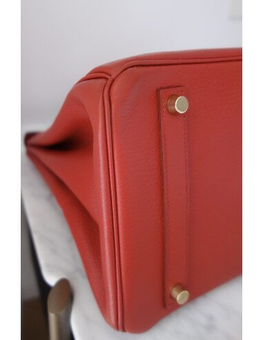 Sac Hermes Birkin 35 rouge