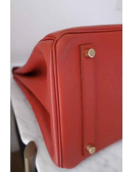 Sac Hermes Birkin 35 rouge