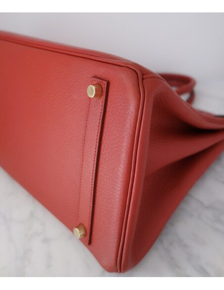 Sac Hermes Birkin 35 rouge