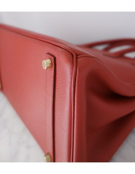 Sac Hermes Birkin 35 rouge