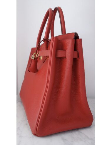 Sac Hermes Birkin 35 rouge
