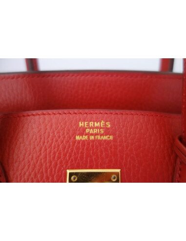 Sac Hermes Birkin 35 rouge