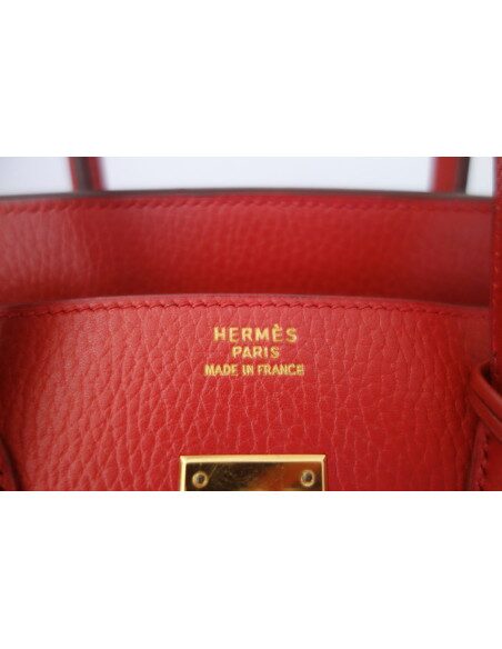 Sac Hermes Birkin 35 rouge