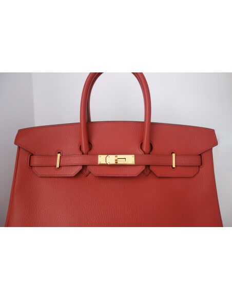 Sac Hermes Birkin 35 rouge