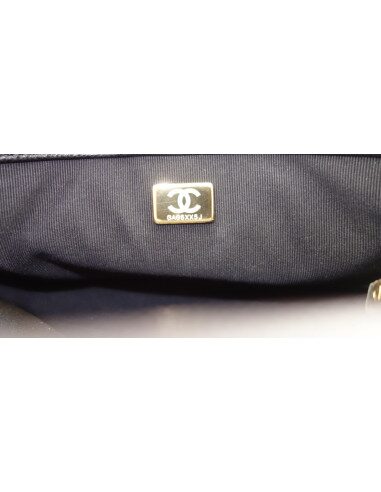 Sac Chanel à rabat caviar noir