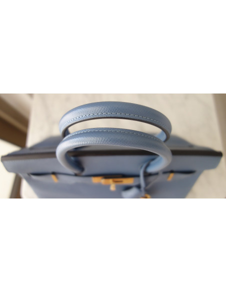 Sac Hermes Birkin 30 bleu agate