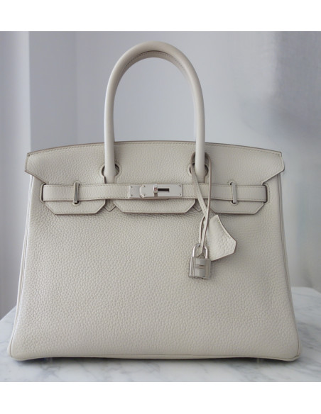 Sac Hermes Birkin 30 craie