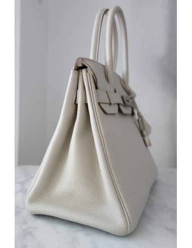 Sac Hermes Birkin 30 craie