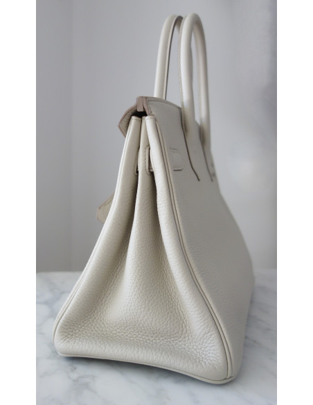 Sac Hermes Birkin 30 craie