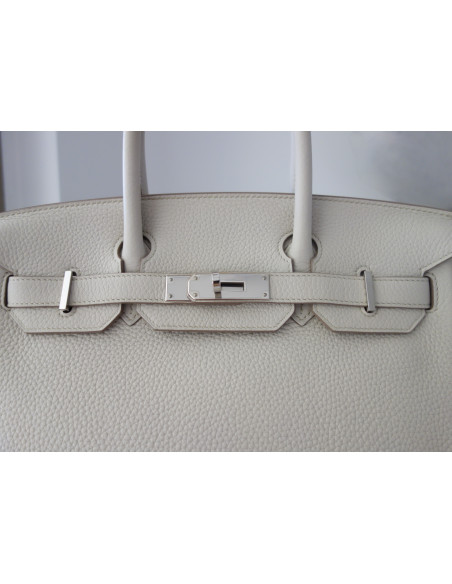 Sac Hermes Birkin 30 craie