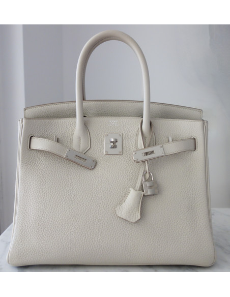 Sac Hermes Birkin 30 craie