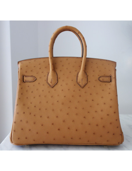 Sac Hermes Birkin 25 autruche