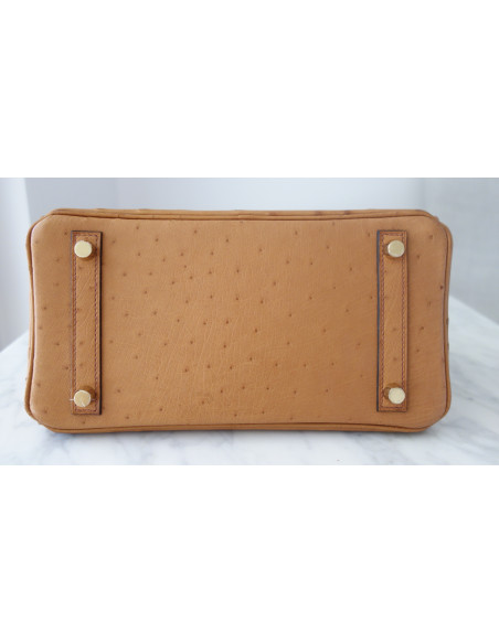 Sac Hermes Birkin 25 autruche